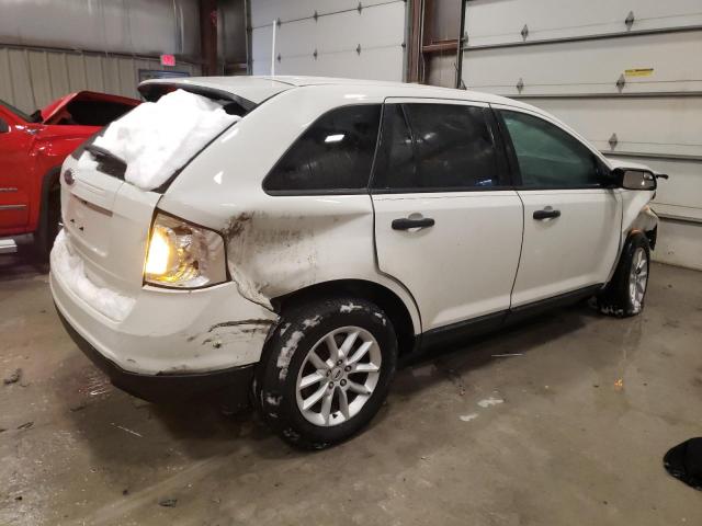 2FMDK3GC9DBE16402 - 2013 FORD EDGE SE WHITE photo 3