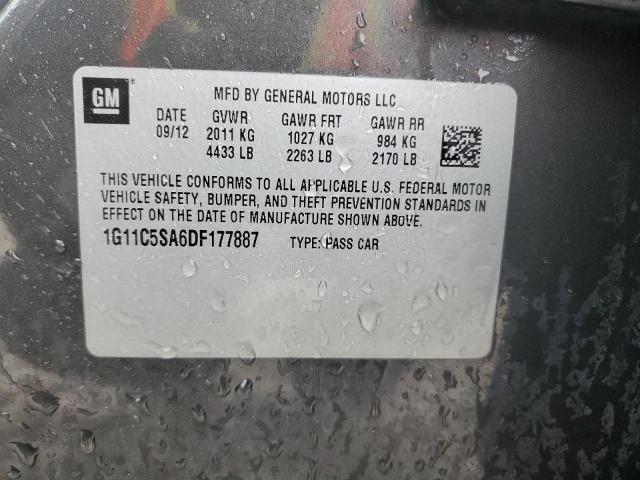 1G11C5SA6DF177887 - 2013 CHEVROLET MALIBU 1LT 石墨色 照片 12