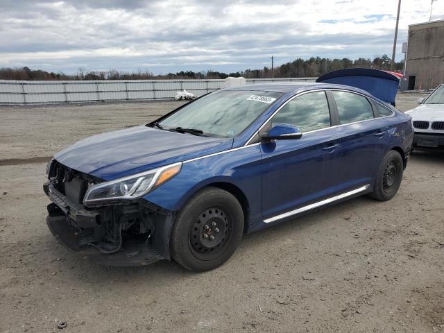 5NPE34AF8GH286166 - 2016 HYUNDAI SONATA SPORT BLUE photo 1