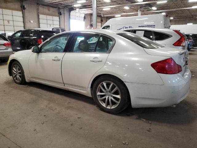 JNKBV61F27M821151 - 2007 INFINITI G35 WHITE photo 2