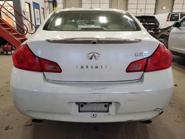 JNKBV61F27M821151 - 2007 INFINITI G35 WHITE photo 6