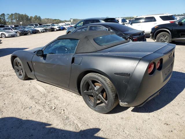 1G1YY36U375102499 - 2007 CHEVROLET CORVETTE BLACK photo 2