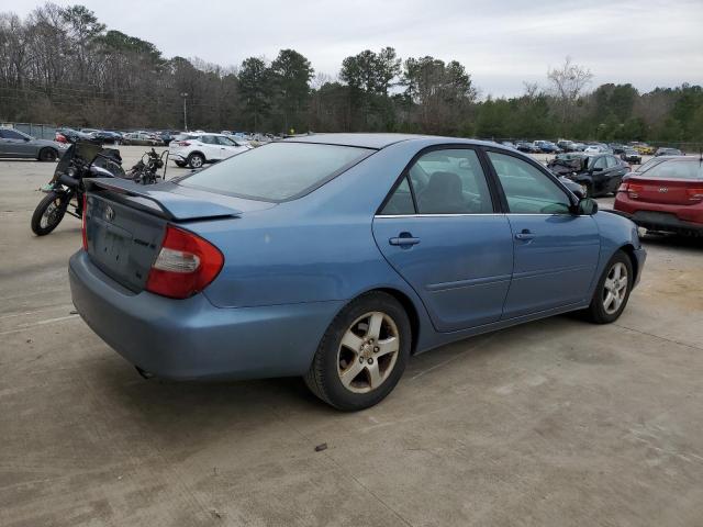 4T1BF30K72U502733 - 2002 TOYOTA CAMRY LE BLUE photo 3