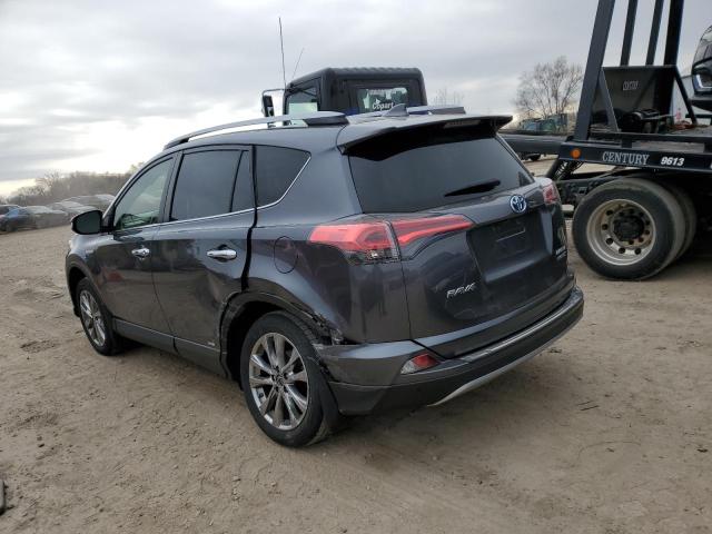 JTMDJREV5JD252733 - 2018 TOYOTA RAV4 HV LIMITED GRAY photo 2