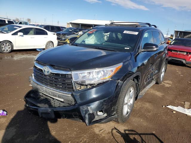 5TDDCRFH8FS010467 - 2015 TOYOTA HIGHLANDER HYBRID LIMITED BLACK photo 1