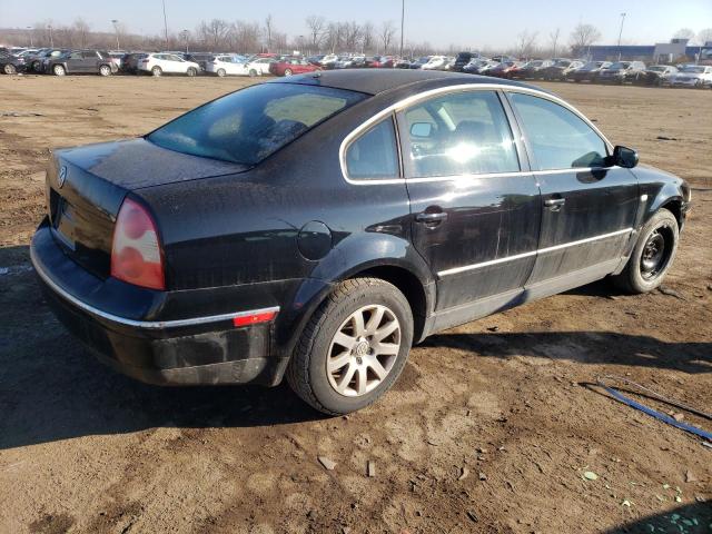 WVWPD63B43P242224 - 2003 VOLKSWAGEN PASSAT GLS BLACK photo 3