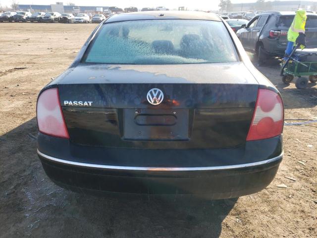 WVWPD63B43P242224 - 2003 VOLKSWAGEN PASSAT GLS BLACK photo 6