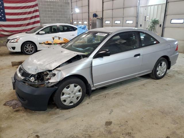1HGEM22144L082364 - 2004 HONDA CIVIC DX VP SILVER photo 1