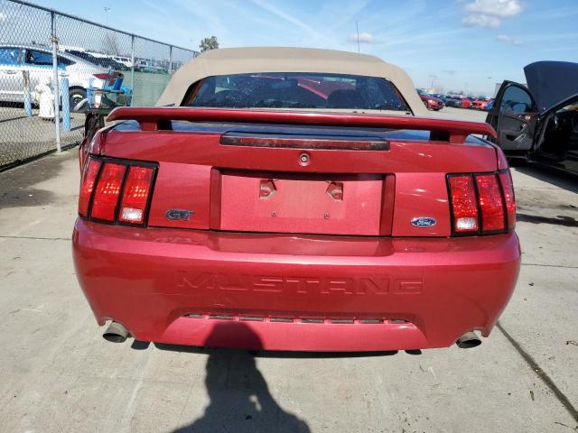 1FAFP45X14F143762 - 2004 FORD MUSTANG GT RED photo 6