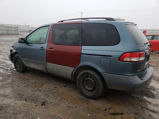 4T3ZF13C63U534461 - 2003 TOYOTA SIENNA LE BLUE photo 2