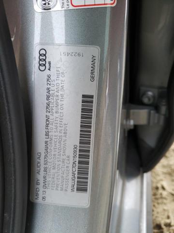 WAUJGAFC7DN150930 - 2013 AUDI A6 PRESTIGE 银色 照片 12