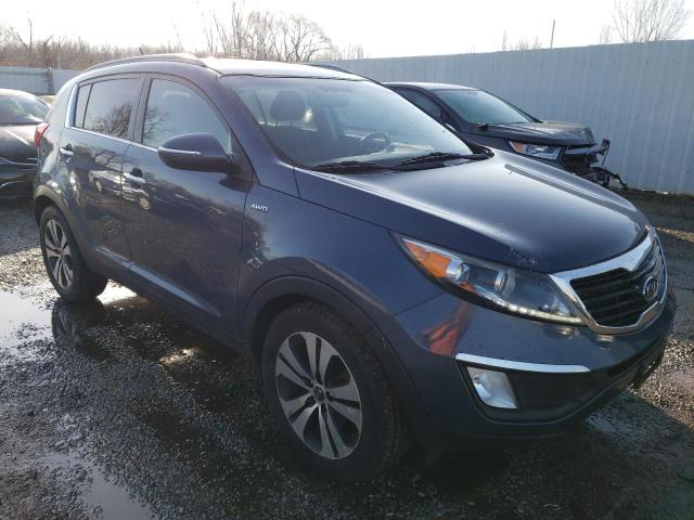 KNDPCCA29C7347782 - 2012 KIA SPORTAGE EX BLUE photo 4