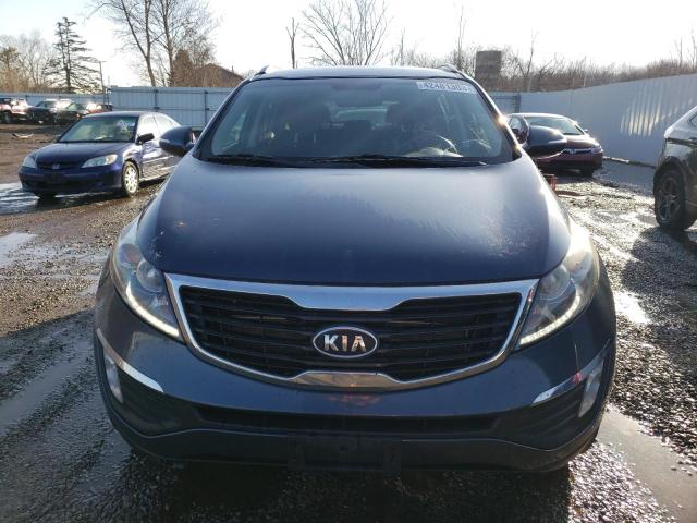 KNDPCCA29C7347782 - 2012 KIA SPORTAGE EX BLUE photo 5