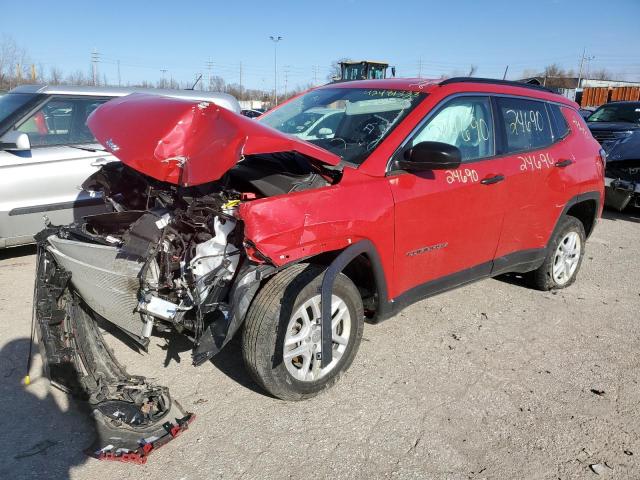 3C4NJDAB5MT591820 - 2021 JEEP COMPASS SPORT RED photo 1