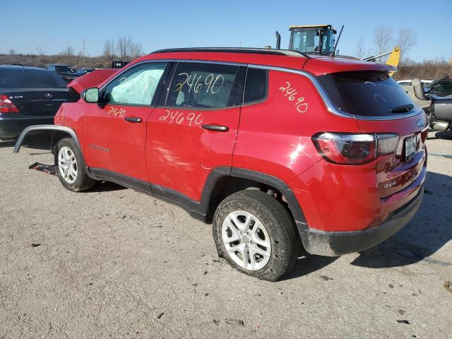 3C4NJDAB5MT591820 - 2021 JEEP COMPASS SPORT RED photo 2