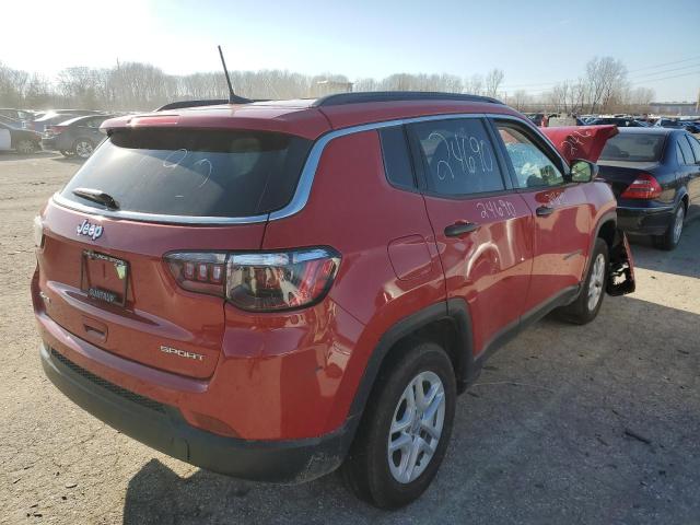 3C4NJDAB5MT591820 - 2021 JEEP COMPASS SPORT RED photo 3