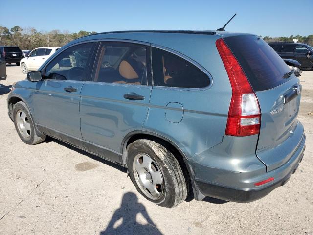 5J6RE3H30AL008893 - 2010 HONDA CR-V LX TURQUOISE photo 2