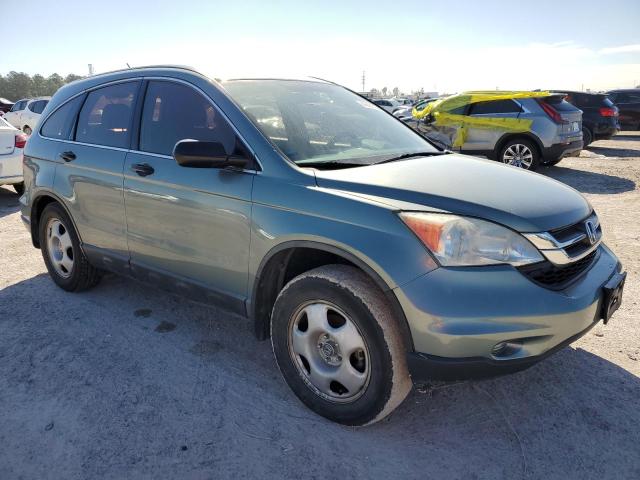 5J6RE3H30AL008893 - 2010 HONDA CR-V LX TURQUOISE photo 4