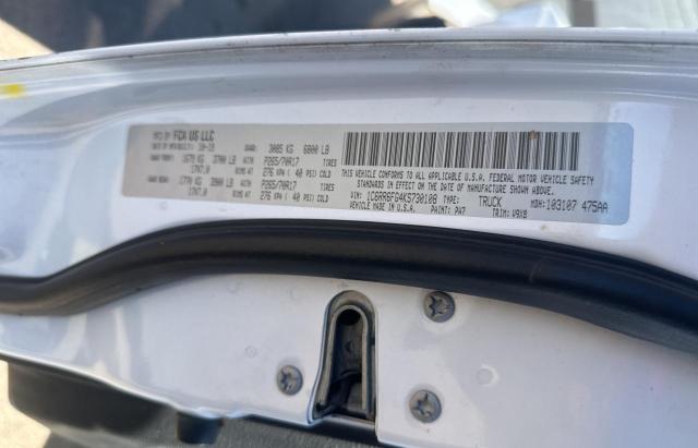 1C6RR6FG4KS730108 - 2019 RAM 1500 CLASS TRADESMAN Білий фото 10