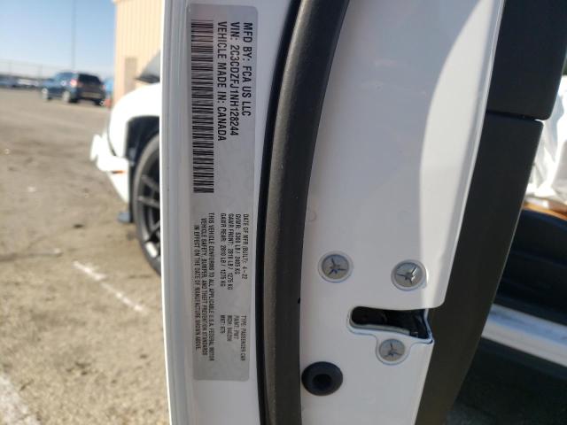 2C3CDZFJ1NH128244 - 2022 DODGE CHALLENGER R/T SCAT PACK WHITE photo 12