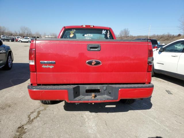 1FTRF12245NB68311 - 2005 FORD F150 RED photo 6