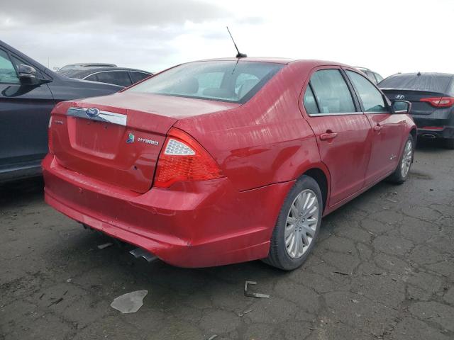 3FADP0L35BR290389 - 2011 FORD FUSION HYBRID BURGUNDY photo 3