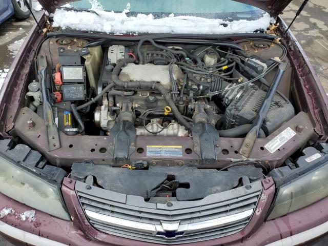 2G1WF52E239293191 - 2003 CHEVROLET IMPALA MAROON photo 11