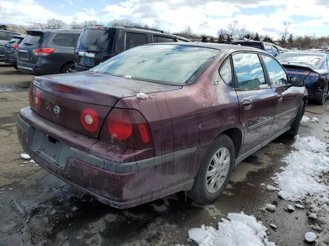 2G1WF52E239293191 - 2003 CHEVROLET IMPALA MAROON photo 3