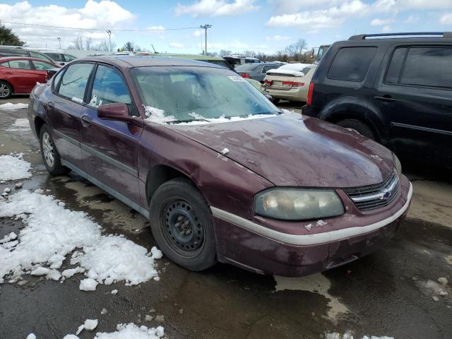 2G1WF52E239293191 - 2003 CHEVROLET IMPALA MAROON photo 4