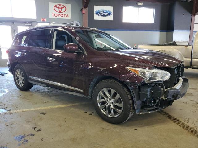 5N1AL0MM8FC560103 - 2015 INFINITI QX60 BURGUNDY photo 4