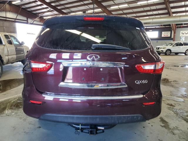 5N1AL0MM8FC560103 - 2015 INFINITI QX60 BURGUNDY photo 6