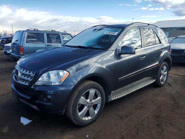 4JGBB8GB7BA677614 - 2011 MERCEDES-BENZ ML 350 4MATIC GRAY photo 1