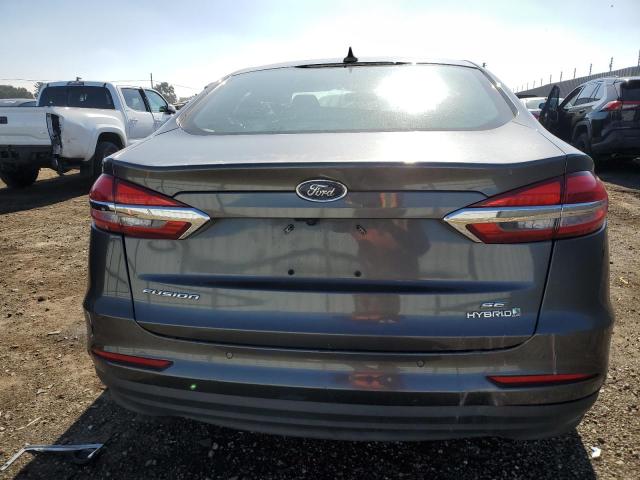 3FA6P0LU9KR265416 - 2019 FORD FUSION SE CHARCOAL photo 6