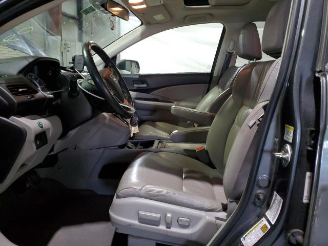 5J6RM4H71DL026755 - 2013 HONDA CR-V EXL GRAY photo 7