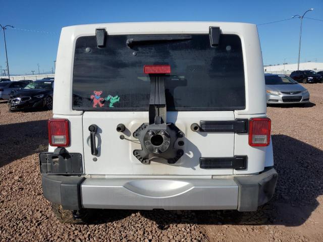 1C4AJWBGXFL592111 - 2015 JEEP WRANGLER SAHARA WHITE photo 6