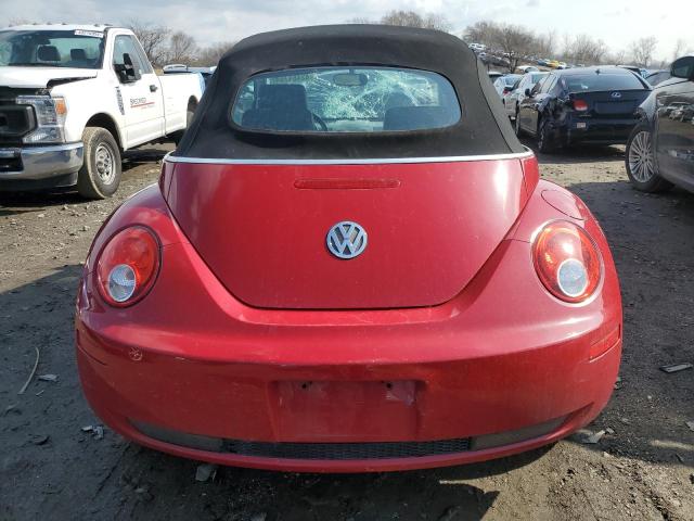 3VWRF31Y26M313405 - 2006 VOLKSWAGEN NEW BEETLE CONVERTIBLE OPTION PACKAGE 1 RED photo 6