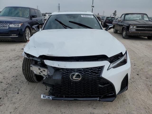 JTHSZ1E21N5023472 - 2022 LEXUS IS 350 F-SPORT WHITE photo 5