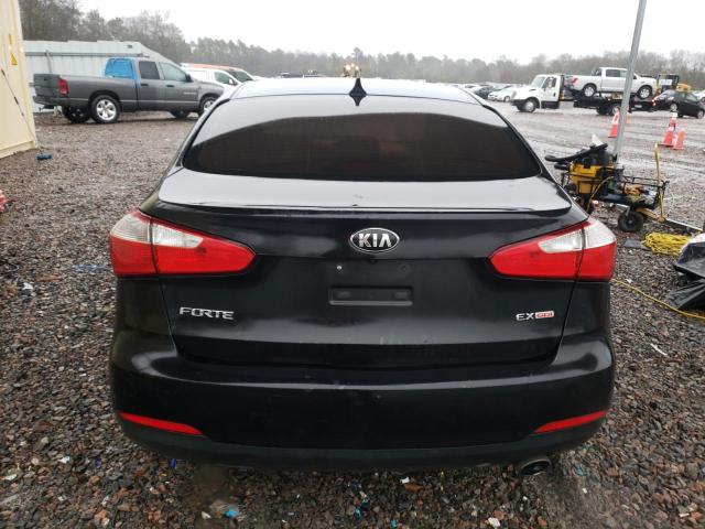 KNAFX4A84F5391938 - 2015 KIA FORTE EX BLACK photo 6