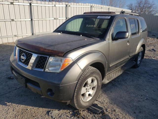 5N1AR18W95C766674 - 2005 NISSAN PATHFINDER LE GRAY photo 2