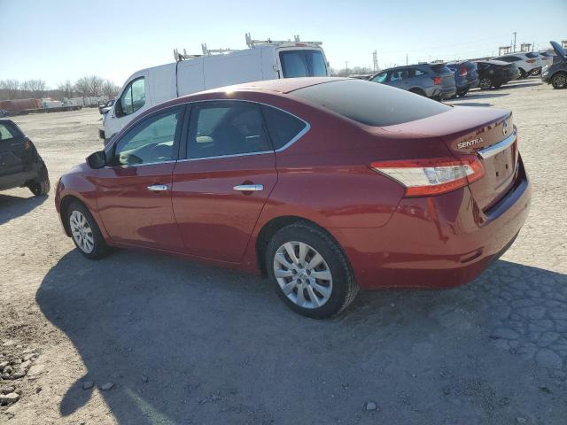 3N1AB7AP0EL635235 - 2014 NISSAN SENTRA S RED photo 2