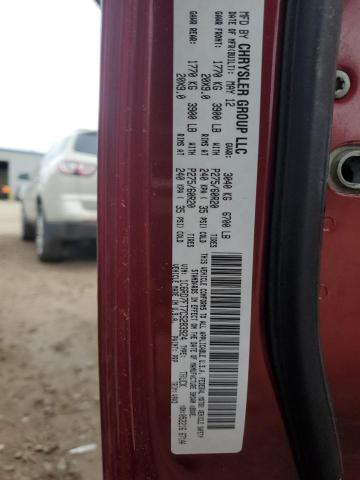 1C6RD7FT7CS283924 - 2012 DODGE RAM 1500 ST RED photo 12