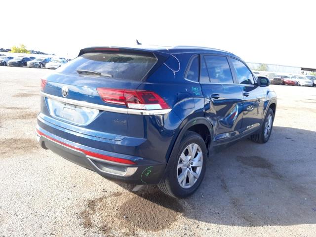 1V2AC2CA7LC200693 - 2020 VOLKSWAGEN ATLAS CROS S BLUE photo 4