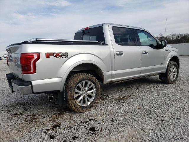 1FTEW1EG5FFB48358 - 2015 FORD F150 SUPERCREW SILVER photo 3