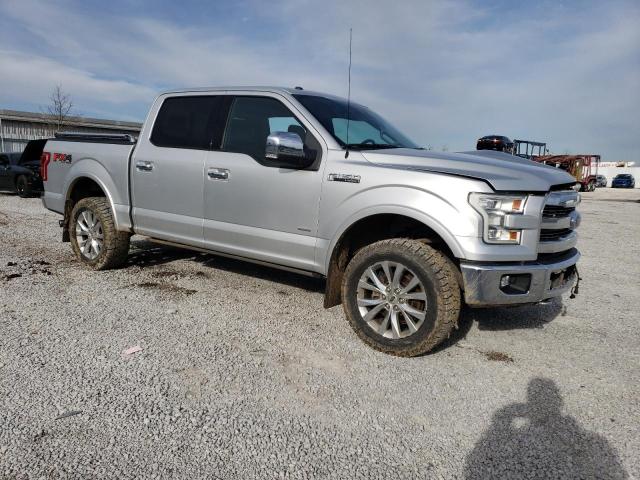 1FTEW1EG5FFB48358 - 2015 FORD F150 SUPERCREW SILVER photo 4