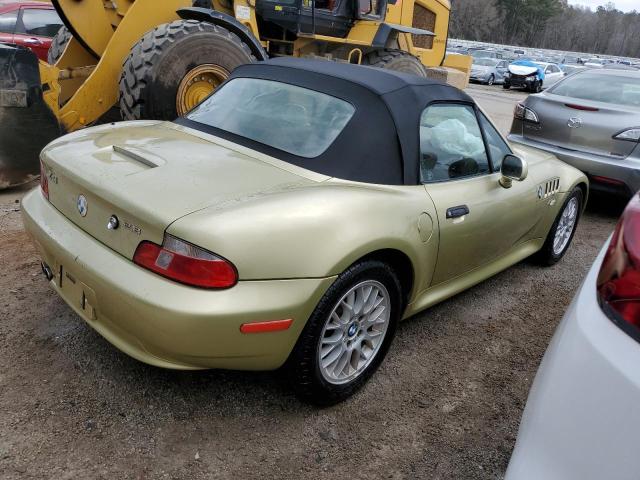 4USCH3349YLF43232 - 2000 BMW Z3 2.8 GOLD photo 3