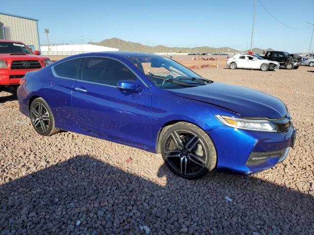 1HGCT2B05HA006204 - 2017 HONDA ACCORD TOURING BLUE photo 4