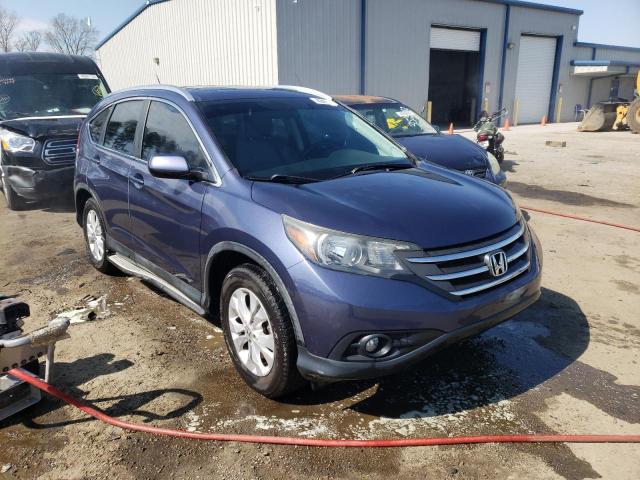 5J6RM3H77CL048154 - 2012 HONDA CR-V EXL BLUE photo 4