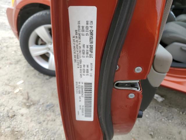 1B3CB4HA8AD544107 - 2010 DODGE CALIBER SXT ORANGE photo 12