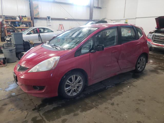 JHMGE88459S050883 - 2009 HONDA FIT SPORT RED photo 1