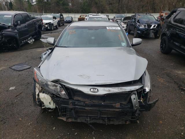 KNAGN4AD1F5091653 - 2015 KIA OPTIMA HYBRID SILVER photo 5